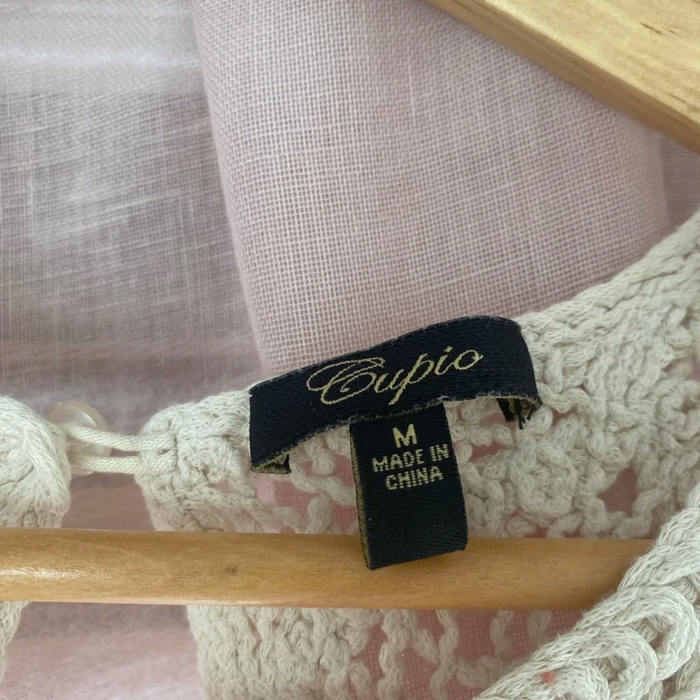 Crochet Cream Chest Piece - Picture 2 of 4